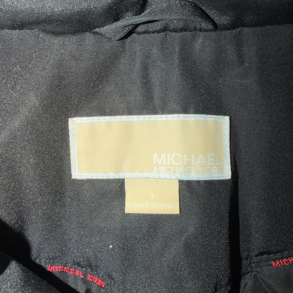 Michael Kors Black Ski Jacket with Faux Fur Hood - Picture 6 of 6